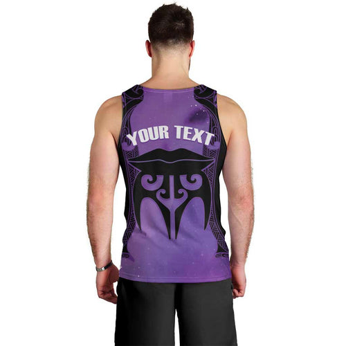 Personalised New Zealand Suffrage Day Men Tank Top Maori Tattoo Galaxy Vibe - Aussie Hoodie