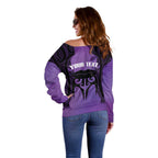 Personalised New Zealand Suffrage Day Off Shoulder Sweater Maori Tattoo Galaxy Vibe - Aussie Hoodie