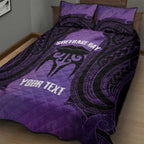 Personalised New Zealand Suffrage Day Quilt Bed Set Maori Tattoo Galaxy Vibe - Aussie Hoodie