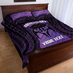 Personalised New Zealand Suffrage Day Quilt Bed Set Maori Tattoo Galaxy Vibe - Aussie Hoodie
