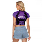 Personalised New Zealand Suffrage Day Raglan Cropped T Shirt Maori Tattoo Galaxy Vibe - Aussie Hoodie