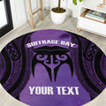 Personalised New Zealand Suffrage Day Round Carpet Maori Tattoo Galaxy Vibe - Aussie Hoodie