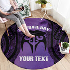 Personalised New Zealand Suffrage Day Round Carpet Maori Tattoo Galaxy Vibe - Aussie Hoodie