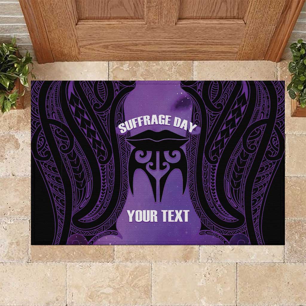 Personalised New Zealand Suffrage Day Rubber Doormat Maori Tattoo Galaxy Vibe - Aussie Hoodie