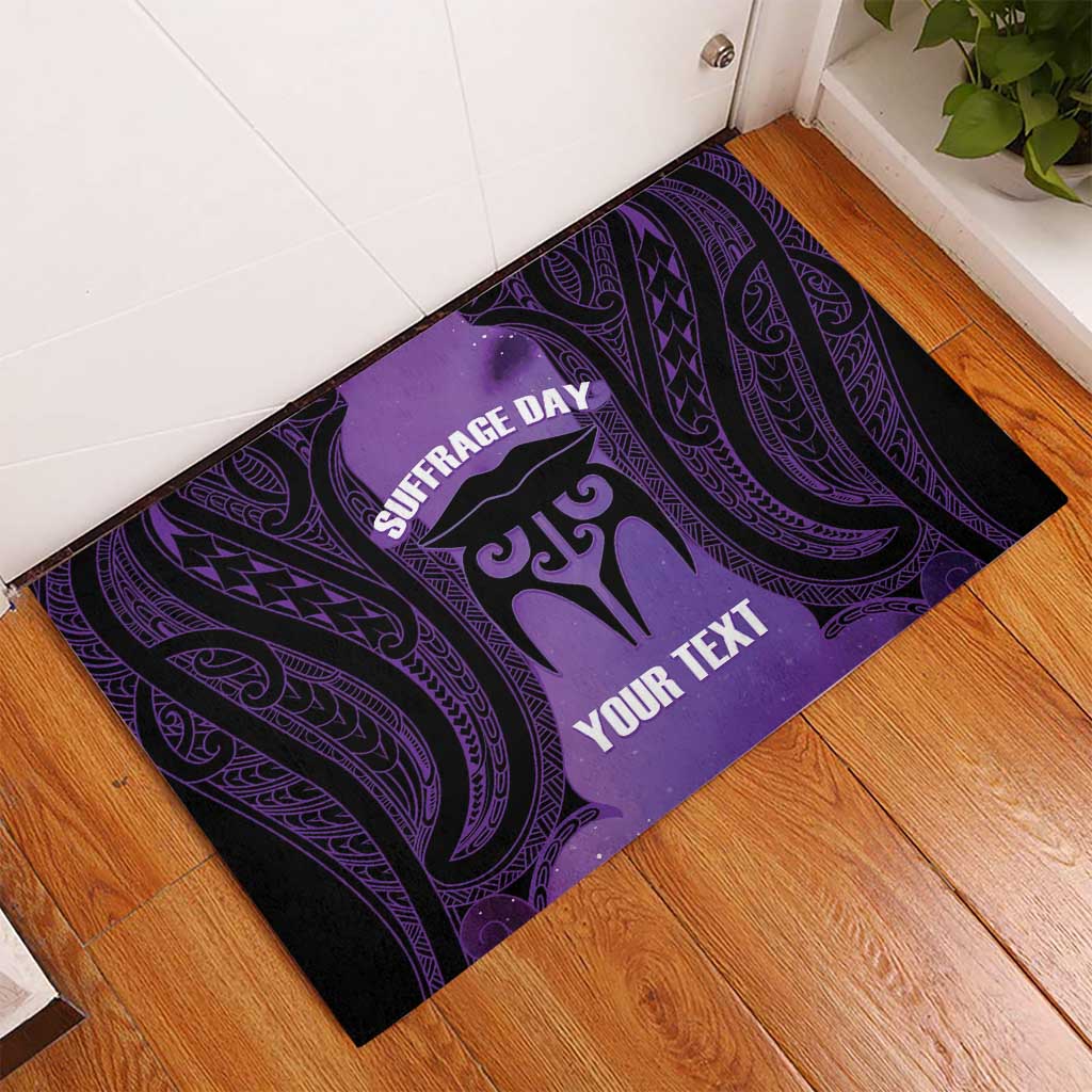 Personalised New Zealand Suffrage Day Rubber Doormat Maori Tattoo Galaxy Vibe - Aussie Hoodie