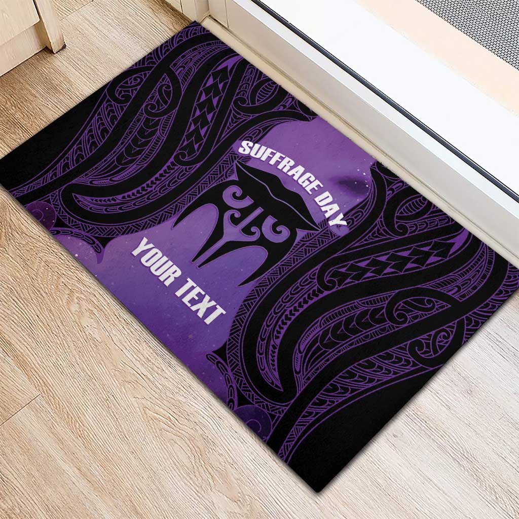 Personalised New Zealand Suffrage Day Rubber Doormat Maori Tattoo Galaxy Vibe - Aussie Hoodie