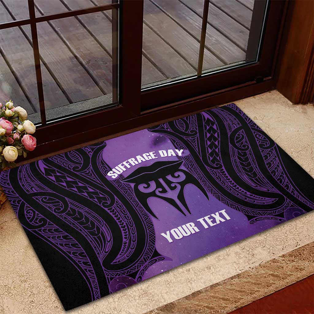 Personalised New Zealand Suffrage Day Rubber Doormat Maori Tattoo Galaxy Vibe - Aussie Hoodie