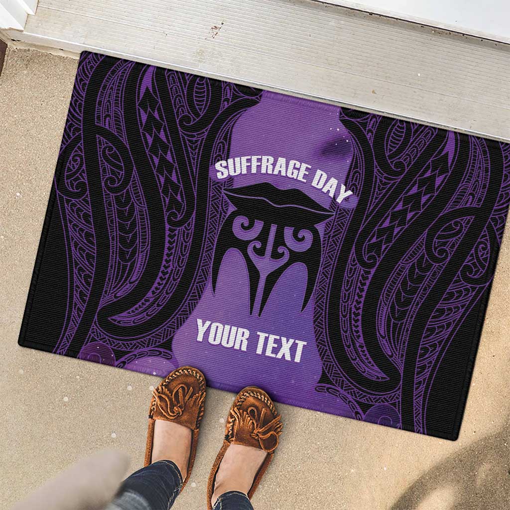 Personalised New Zealand Suffrage Day Rubber Doormat Maori Tattoo Galaxy Vibe - Aussie Hoodie