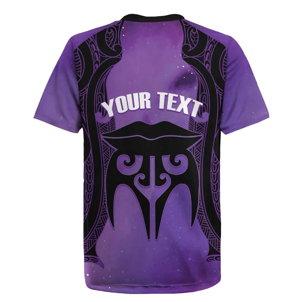 Personalised New Zealand Suffrage Day Rugby Jersey Maori Tattoo Galaxy Vibe - Aussie Hoodie