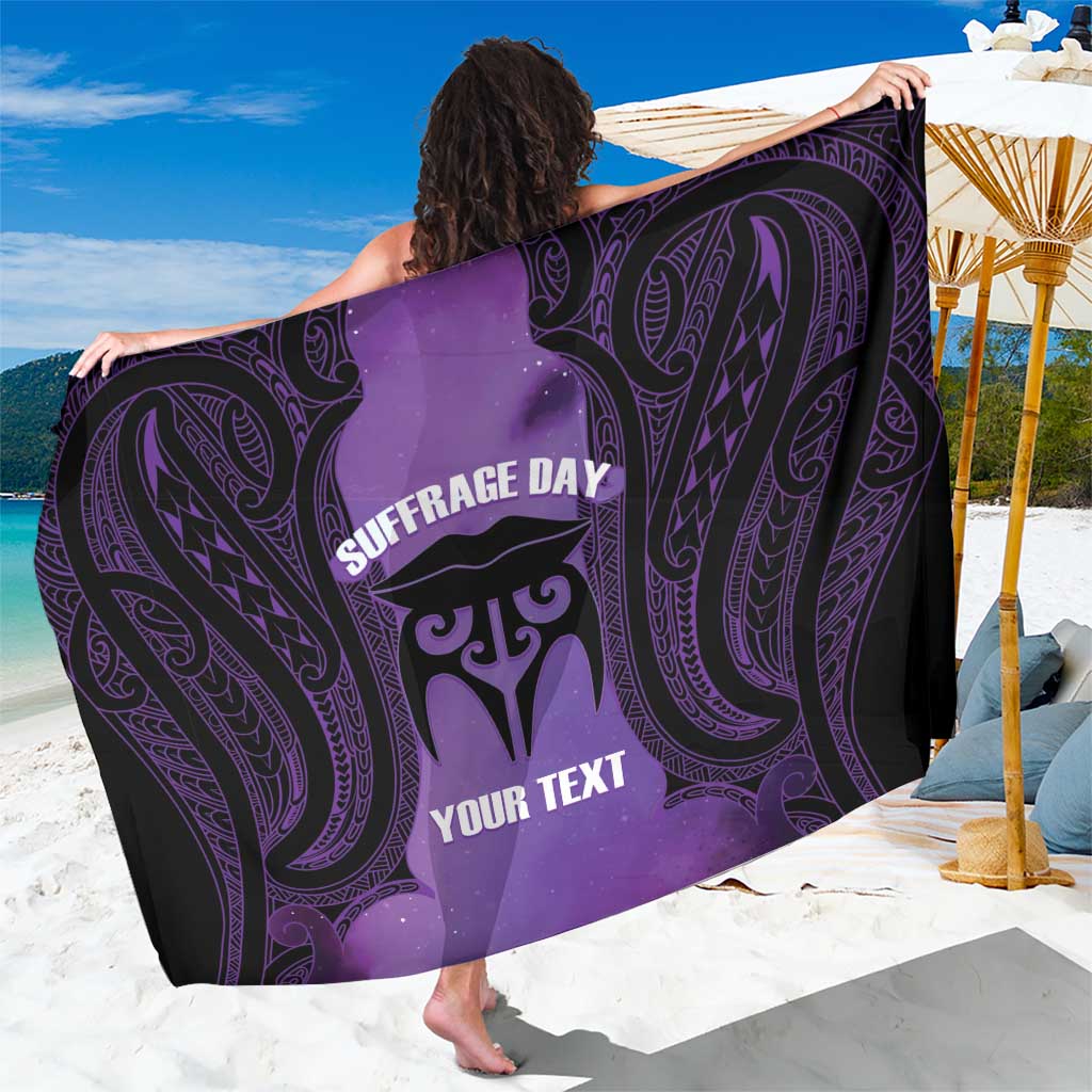 Personalised New Zealand Suffrage Day Sarong Maori Tattoo Galaxy Vibe - Aussie Hoodie