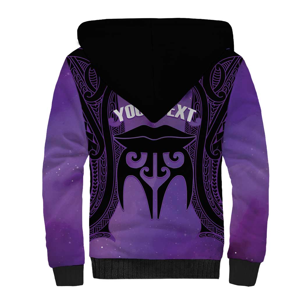 Personalised New Zealand Suffrage Day Sherpa Hoodie Maori Tattoo Galaxy Vibe - Aussie Hoodie