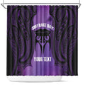 Personalised New Zealand Suffrage Day Shower Curtain Maori Tattoo Galaxy Vibe - Aussie Hoodie