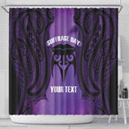 Personalised New Zealand Suffrage Day Shower Curtain Maori Tattoo Galaxy Vibe - Aussie Hoodie