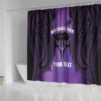 Personalised New Zealand Suffrage Day Shower Curtain Maori Tattoo Galaxy Vibe - Aussie Hoodie