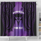 Personalised New Zealand Suffrage Day Shower Curtain Maori Tattoo Galaxy Vibe - Aussie Hoodie