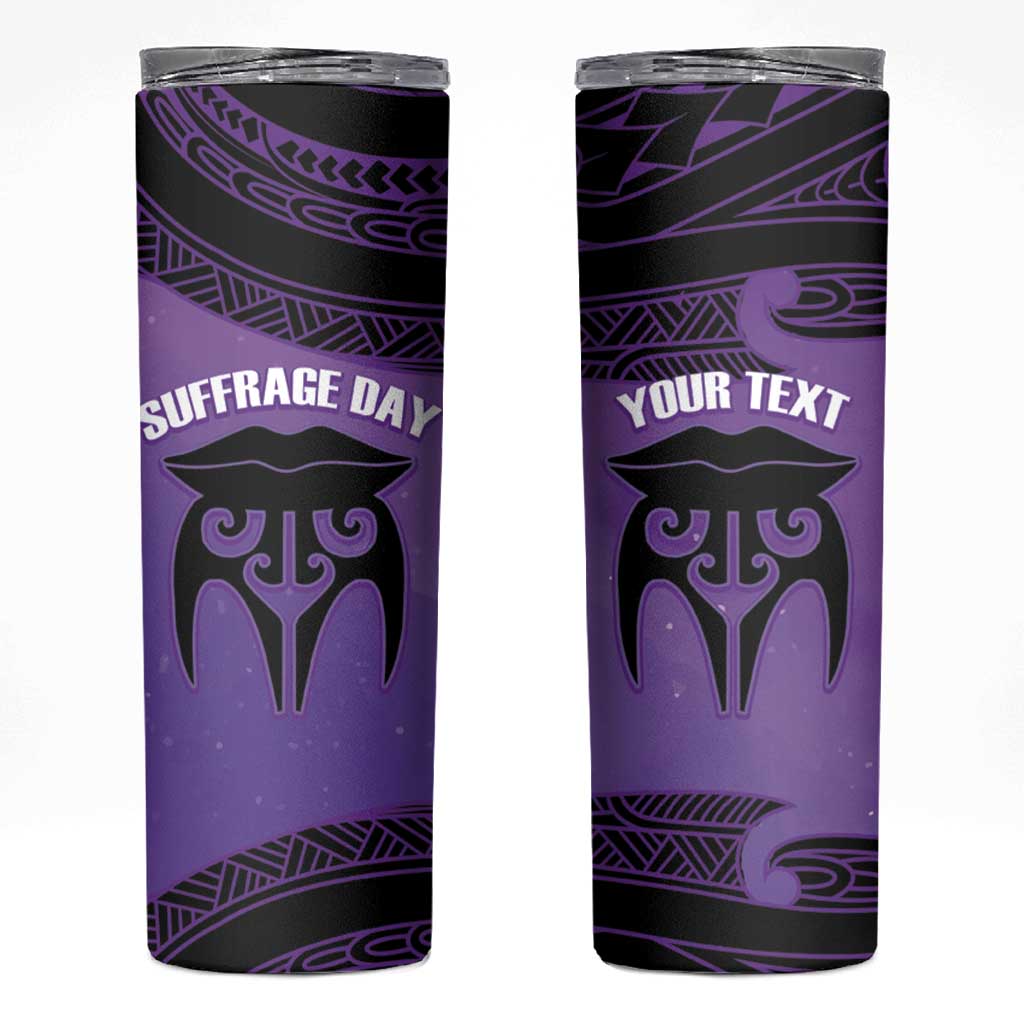 Personalised New Zealand Suffrage Day Skinny Tumbler Maori Tattoo Galaxy Vibe - Aussie Hoodie