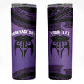 Personalised New Zealand Suffrage Day Skinny Tumbler Maori Tattoo Galaxy Vibe - Aussie Hoodie