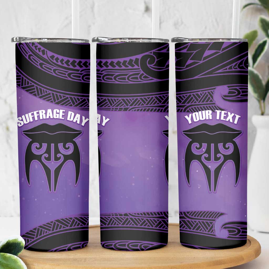 Personalised New Zealand Suffrage Day Skinny Tumbler Maori Tattoo Galaxy Vibe - Aussie Hoodie