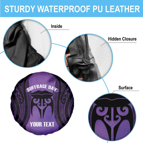 Personalised New Zealand Suffrage Day Spare Tire Cover Maori Tattoo Galaxy Vibe - Aussie Hoodie