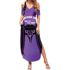 Personalised New Zealand Suffrage Day Summer Maxi Dress Maori Tattoo Galaxy Vibe - Aussie Hoodie