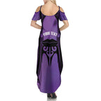 Personalised New Zealand Suffrage Day Summer Maxi Dress Maori Tattoo Galaxy Vibe - Aussie Hoodie