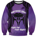 Personalised New Zealand Suffrage Day Sweatshirt Maori Tattoo Galaxy Vibe - Aussie Hoodie