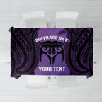 Personalised New Zealand Suffrage Day Tablecloth Maori Tattoo Galaxy Vibe - Aussie Hoodie