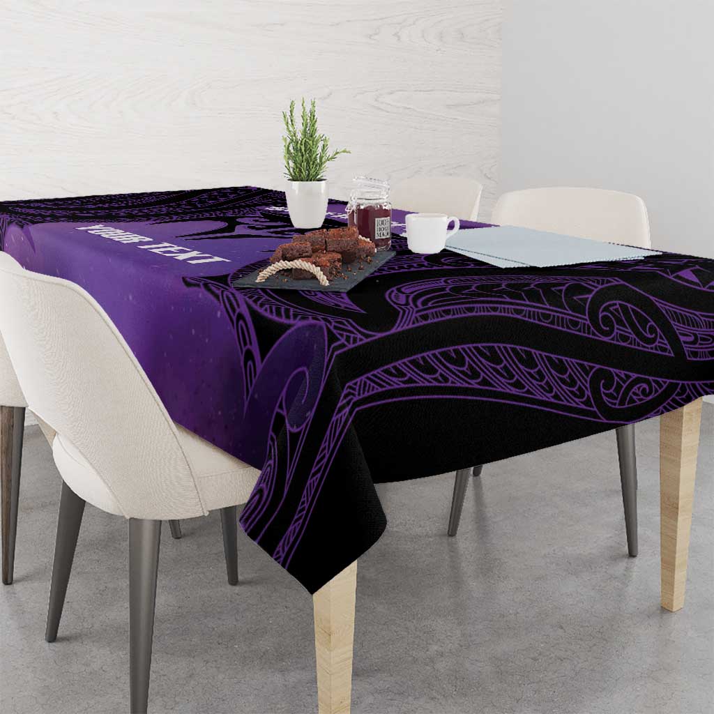 Personalised New Zealand Suffrage Day Tablecloth Maori Tattoo Galaxy Vibe - Aussie Hoodie