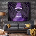 Personalised New Zealand Suffrage Day Tapestry Maori Tattoo Galaxy Vibe - Aussie Hoodie