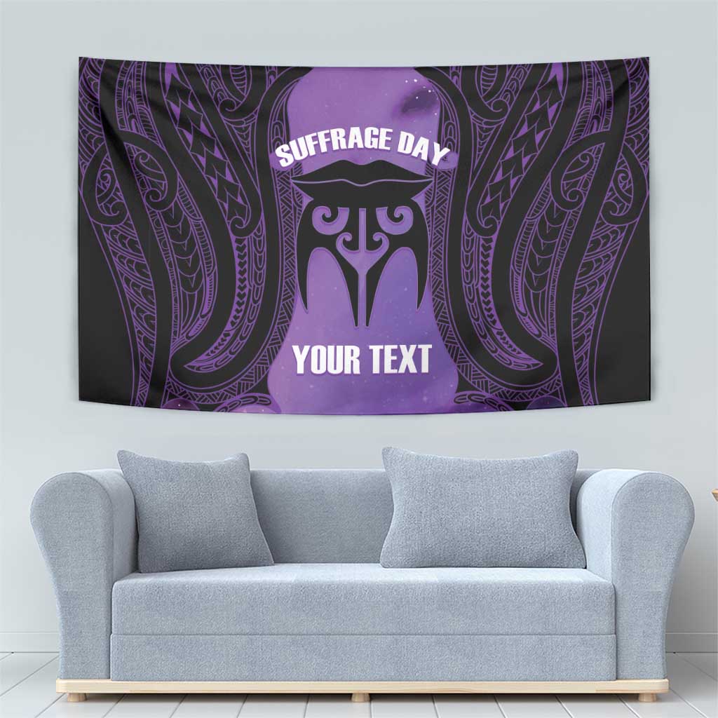 Personalised New Zealand Suffrage Day Tapestry Maori Tattoo Galaxy Vibe - Aussie Hoodie