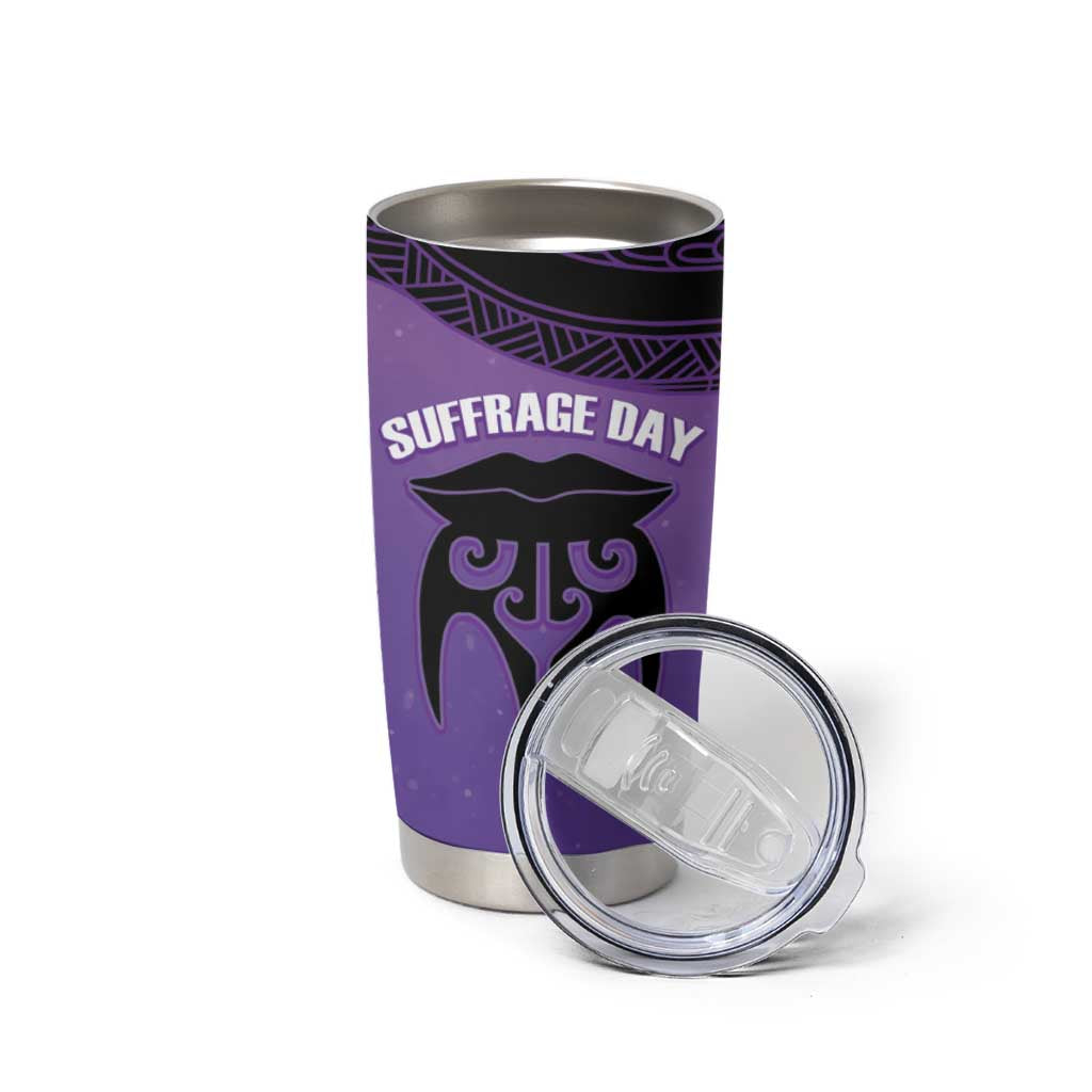 Personalised New Zealand Suffrage Day Tumbler Cup Maori Tattoo Galaxy Vibe - Aussie Hoodie