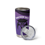 Personalised New Zealand Suffrage Day Tumbler Cup Maori Tattoo Galaxy Vibe - Aussie Hoodie