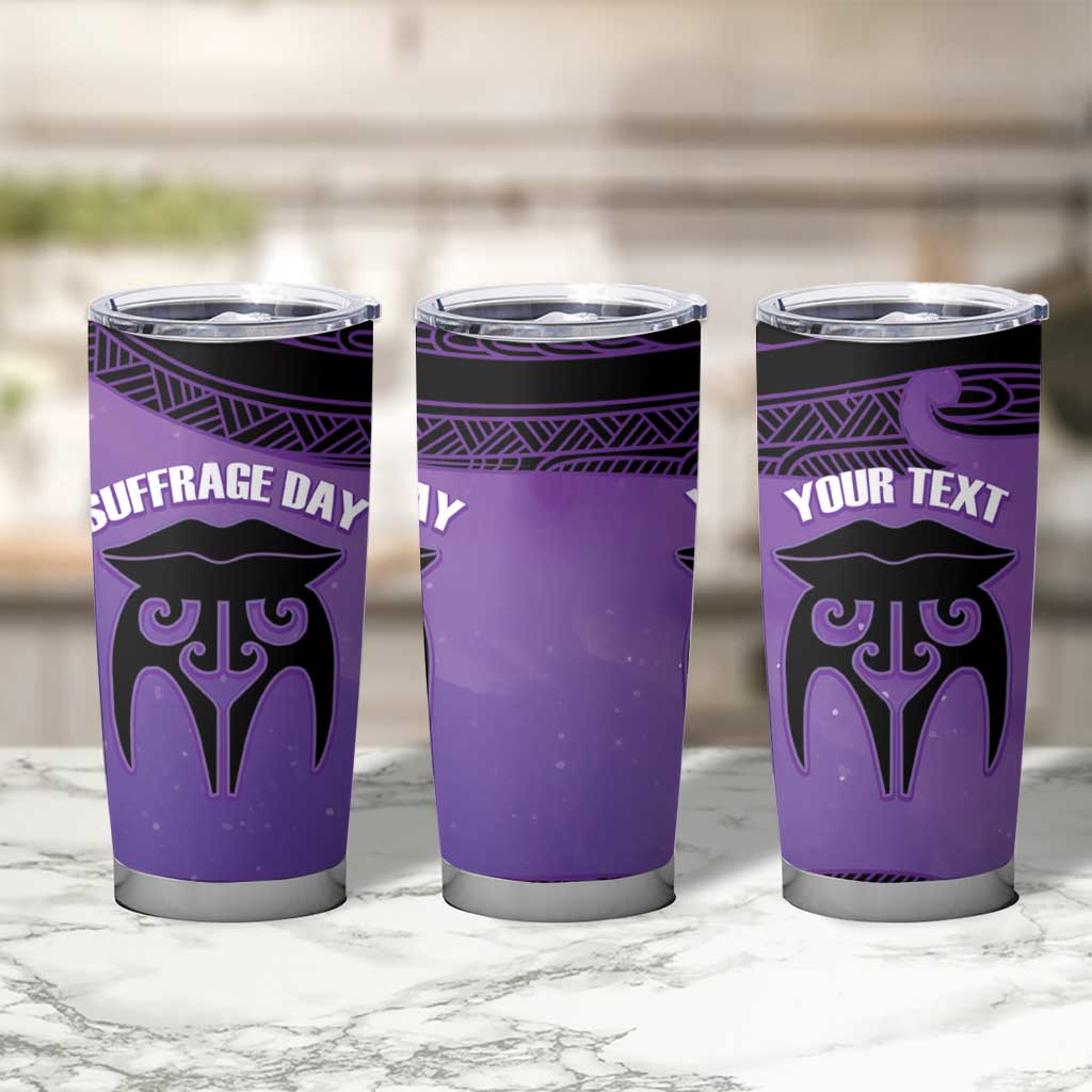 Personalised New Zealand Suffrage Day Tumbler Cup Maori Tattoo Galaxy Vibe - Aussie Hoodie