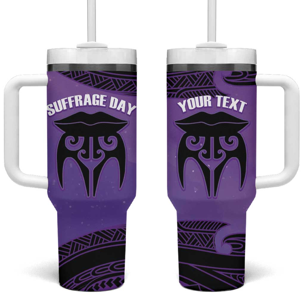 Personalised New Zealand Suffrage Day Tumbler With Handle Maori Tattoo Galaxy Vibe - Aussie Hoodie