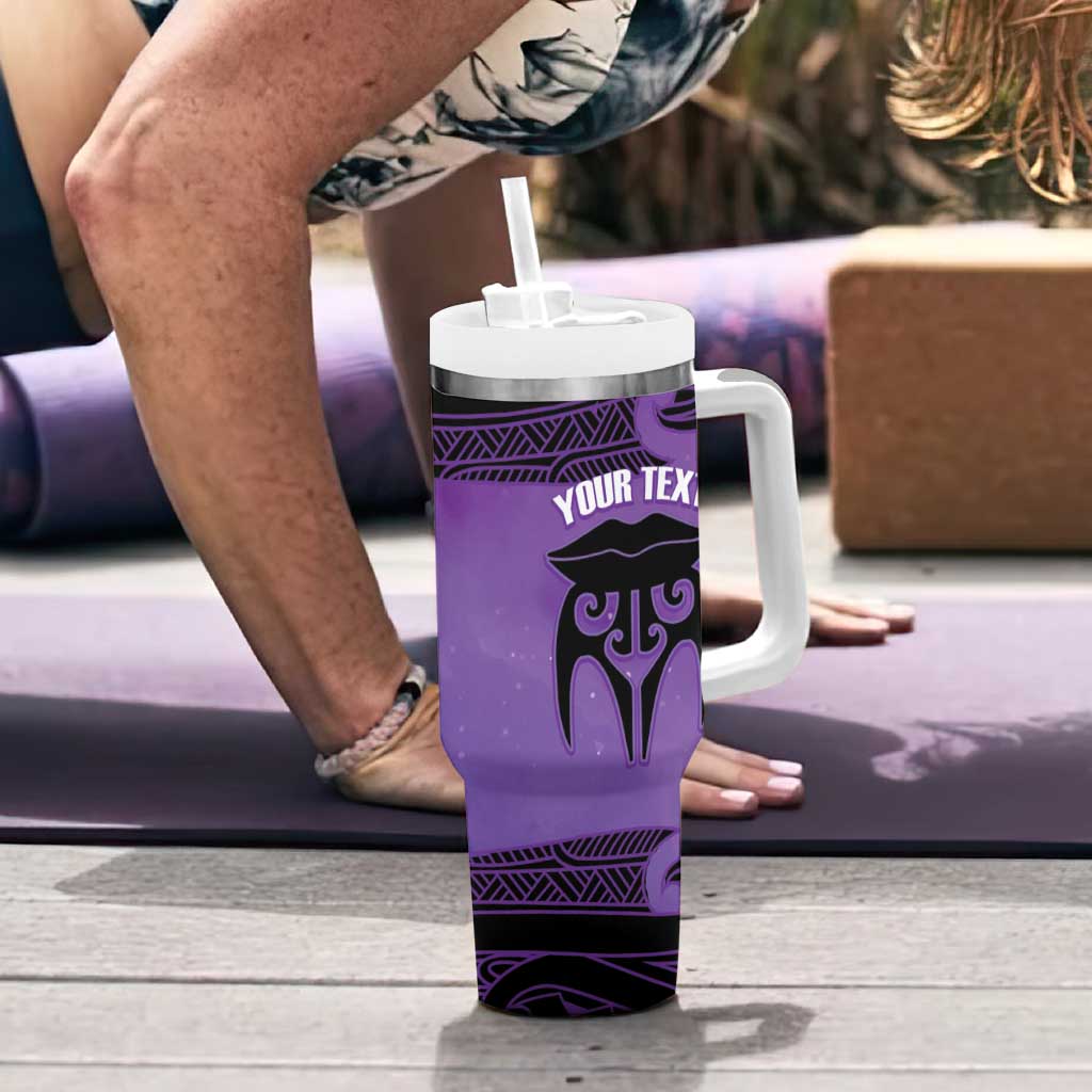Personalised New Zealand Suffrage Day Tumbler With Handle Maori Tattoo Galaxy Vibe - Aussie Hoodie