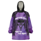 Personalised New Zealand Suffrage Day Wearable Blanket Hoodie Maori Tattoo Galaxy Vibe - Aussie Hoodie