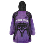 Personalised New Zealand Suffrage Day Wearable Blanket Hoodie Maori Tattoo Galaxy Vibe - Aussie Hoodie