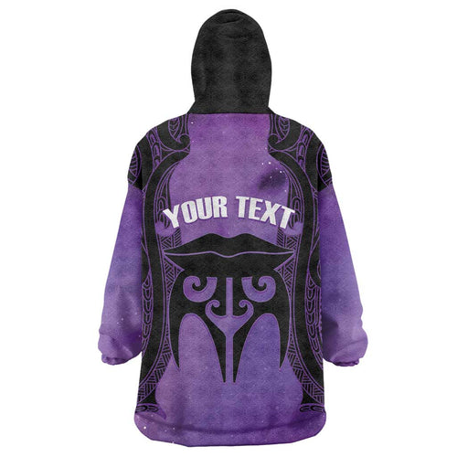 Personalised New Zealand Suffrage Day Wearable Blanket Hoodie Maori Tattoo Galaxy Vibe - Aussie Hoodie