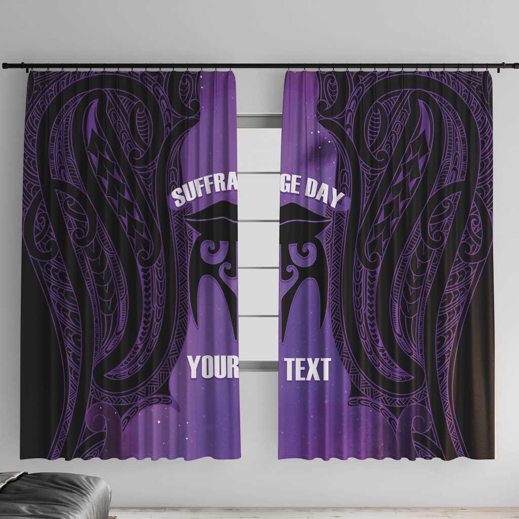Personalised New Zealand Suffrage Day Window Curtain Maori Tattoo Galaxy Vibe - Aussie Hoodie
