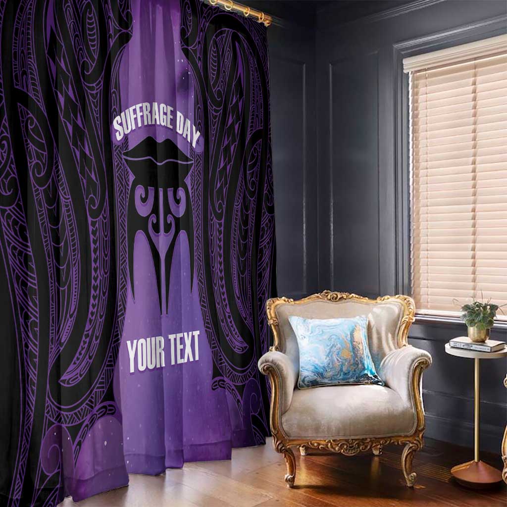 Personalised New Zealand Suffrage Day Window Curtain Maori Tattoo Galaxy Vibe - Aussie Hoodie