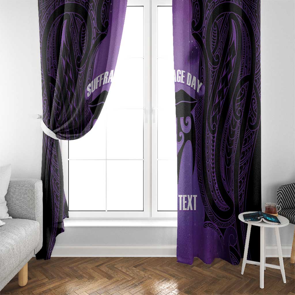 Personalised New Zealand Suffrage Day Window Curtain Maori Tattoo Galaxy Vibe - Aussie Hoodie