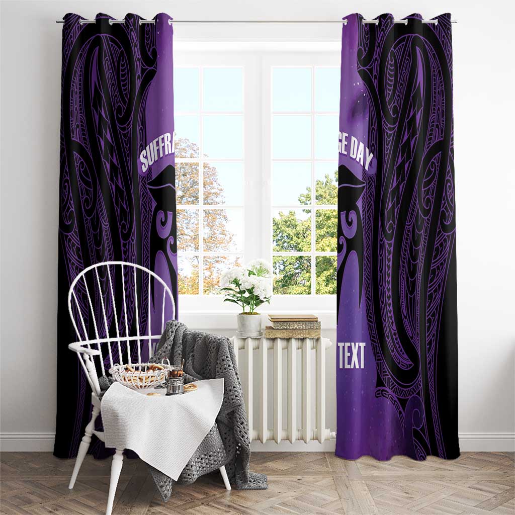 Personalised New Zealand Suffrage Day Window Curtain Maori Tattoo Galaxy Vibe - Aussie Hoodie