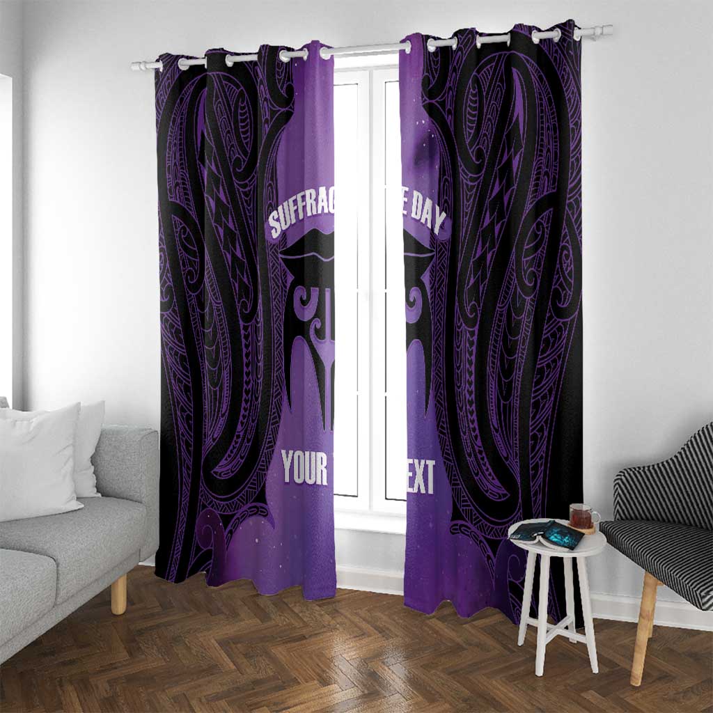 Personalised New Zealand Suffrage Day Window Curtain Maori Tattoo Galaxy Vibe - Aussie Hoodie