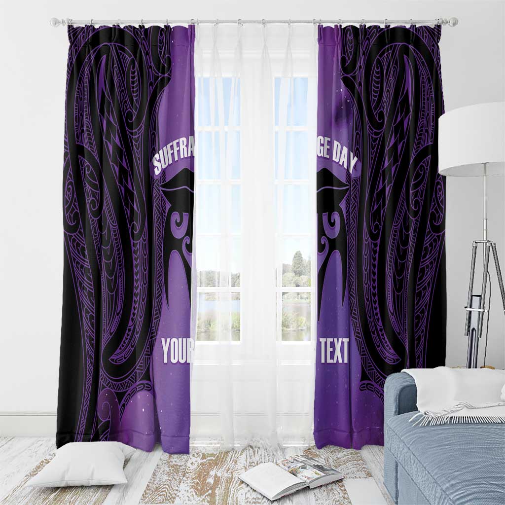 Personalised New Zealand Suffrage Day Window Curtain Maori Tattoo Galaxy Vibe - Aussie Hoodie