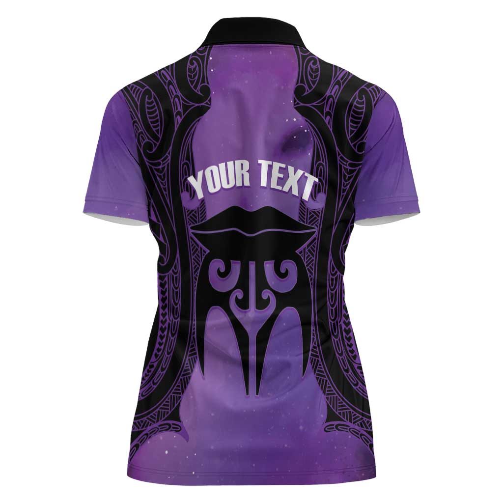 Personalised New Zealand Suffrage Day Women Polo Shirt Maori Tattoo Galaxy Vibe - Aussie Hoodie