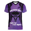 Personalised New Zealand Suffrage Day Women V-Neck T-Shirt Maori Tattoo Galaxy Vibe - Aussie Hoodie