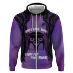 Personalised New Zealand Suffrage Day Zip Hoodie Maori Tattoo Galaxy Vibe - Aussie Hoodie