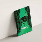 Personalised Moko Kauae New Zealand Canvas Wall Art Maori Chin Tattoo Green - Aussie Hoodie