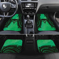 Personalised Moko Kauae New Zealand Car Mats Maori Chin Tattoo Green - Aussie Hoodie