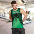 Personalised Moko Kauae New Zealand Men Tank Top Maori Chin Tattoo Green - Aussie Hoodie